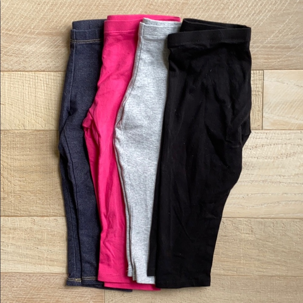 Four pair of Faded Glory Capri size small (6/6x)